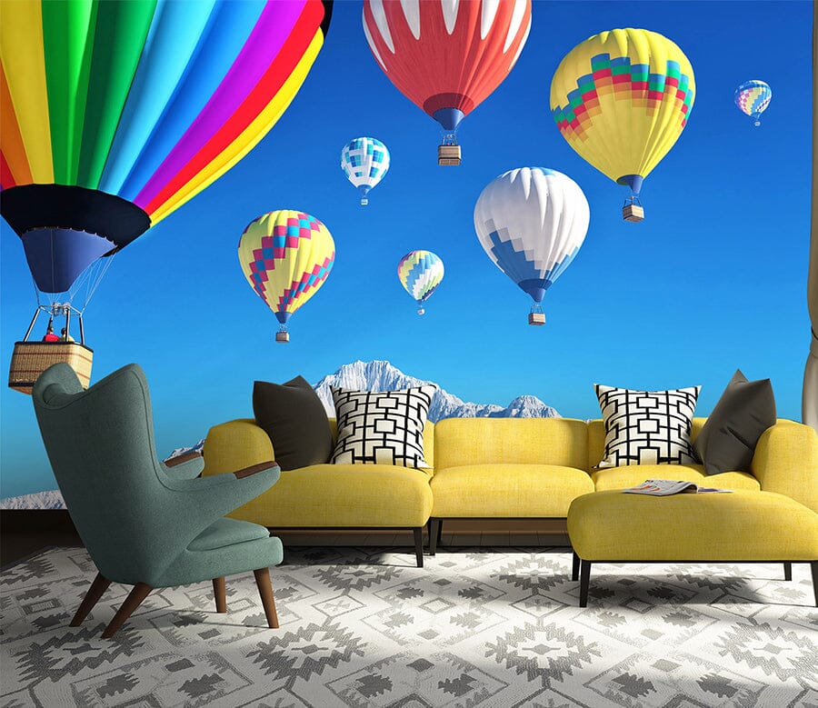 3D Balloon Take Off 1026 Wall Murals Wallpaper AJ Wallpaper 2 