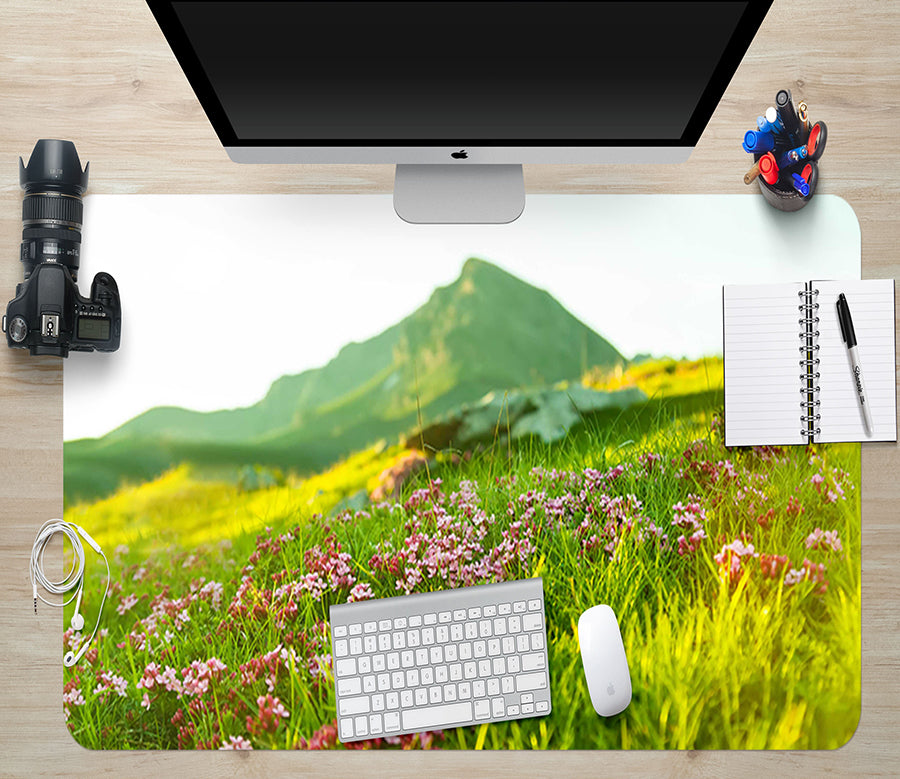 3D Bush Flower 17021 Desk Mat