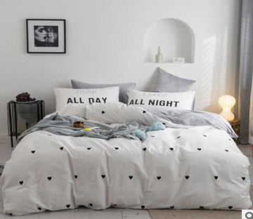 3D Small Heart 30105 Bed Pillowcases Quilt