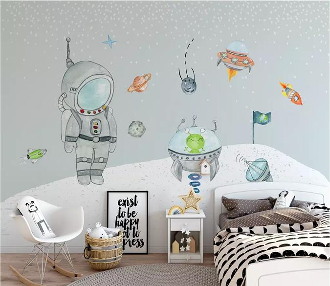 3D Astronaut 1781 Wall Murals Wallpaper AJ Wallpaper 2 