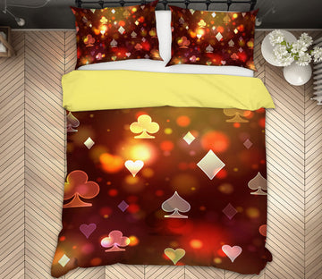 3D Playing Card Pattern 14020 Bed Pillowcases Quilt