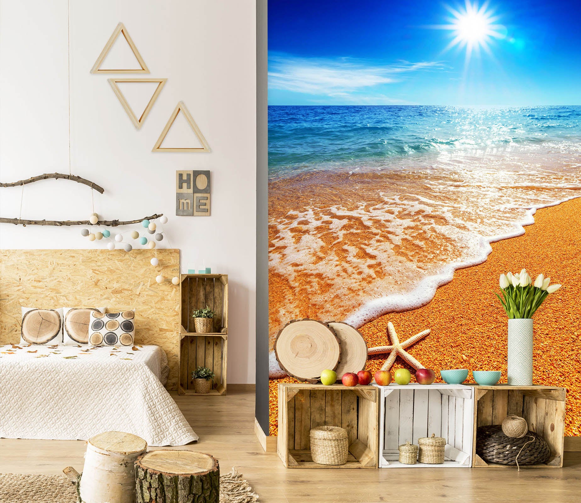 3D Beach Starfish 1001 Wall Murals