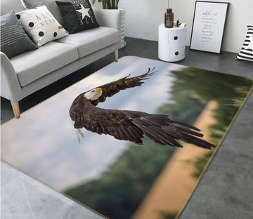 3D Eagle Spreading Wings 214 Animal Non Slip Rug Mat Mat AJ Creativity Home 