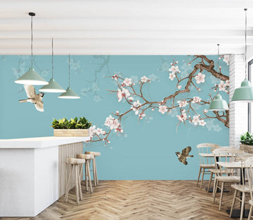 3D Peach Blossom 1459 Wall Murals Wallpaper AJ Wallpaper 2 