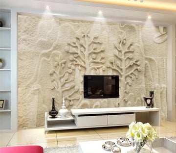 3D Carving Tree WC1035 Wall Murals