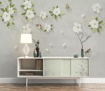 3D Flower Butterfly 344 Wall Murals Wallpaper AJ Wallpaper 2 
