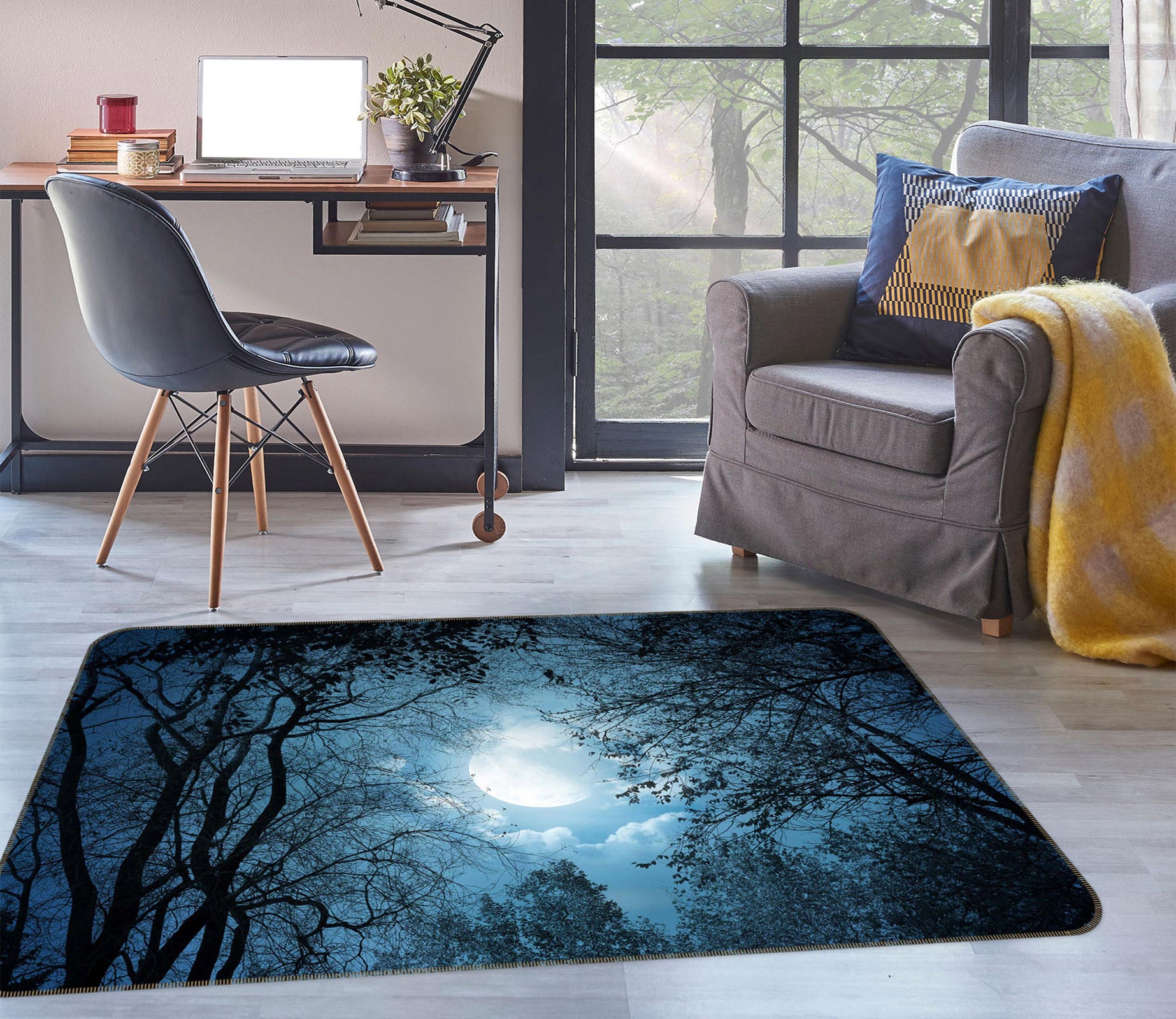 3D Branches 75225 Non Slip Rug Mat