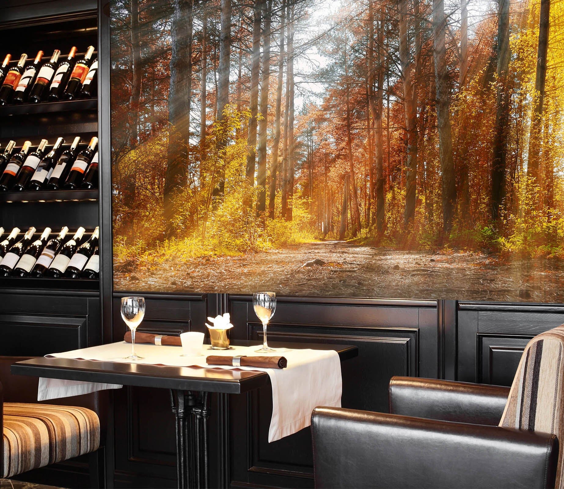 3D Autumn Forest 243 Wall Murals Wallpaper AJ Wallpaper 2 