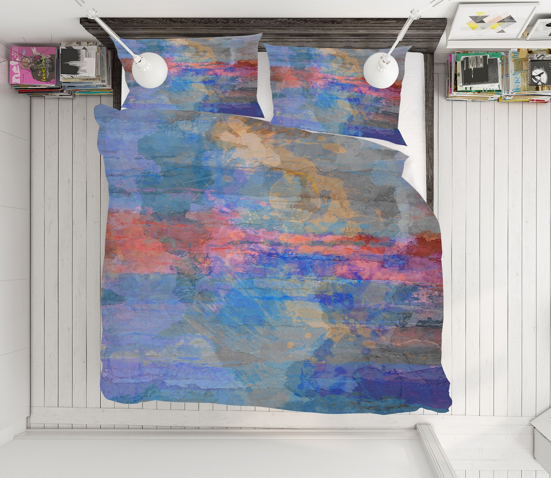 3D Blue Painting 1030 Michael Tienhaara Bedding Bed Pillowcases Quilt