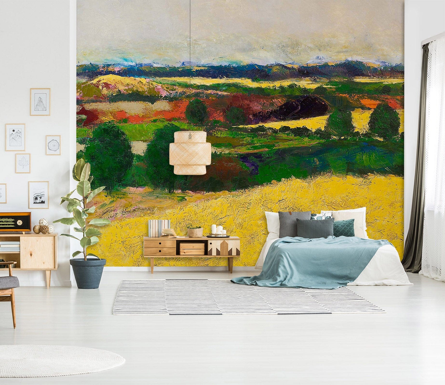 3D Golden Field 158 Allan P. Friedlander Wall Mural Wall Murals Wallpaper AJ Wallpaper 2 
