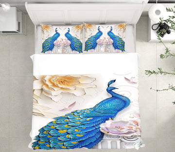 3D Peacock 13036 Bed Pillowcases Quilt