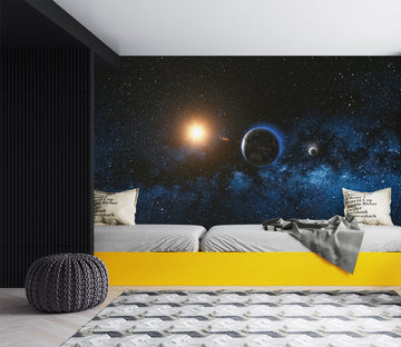 3D Planet Starry Sky 58062 Wall Murals