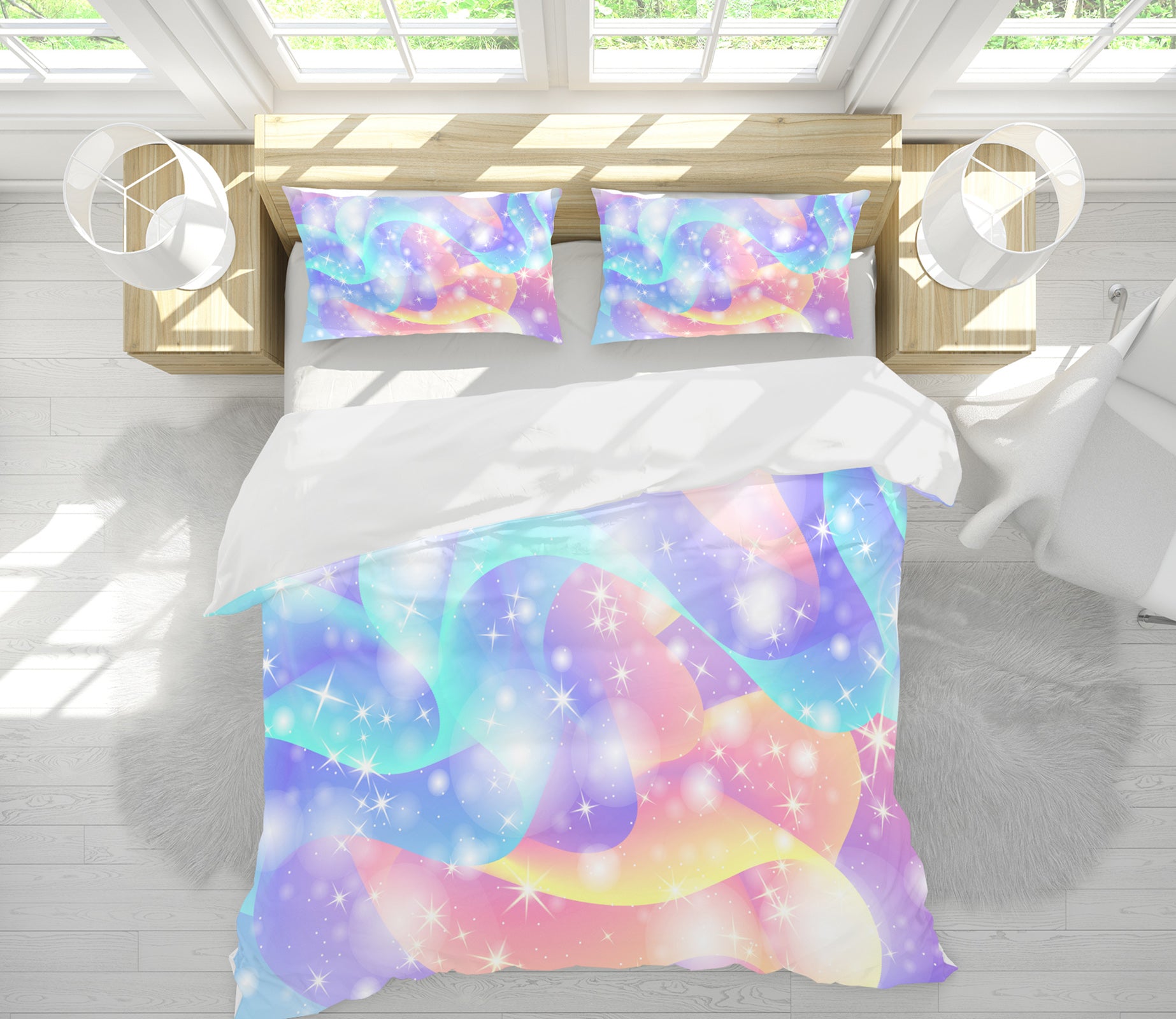 3D Color Starlight 60218 Bed Pillowcases Quilt
