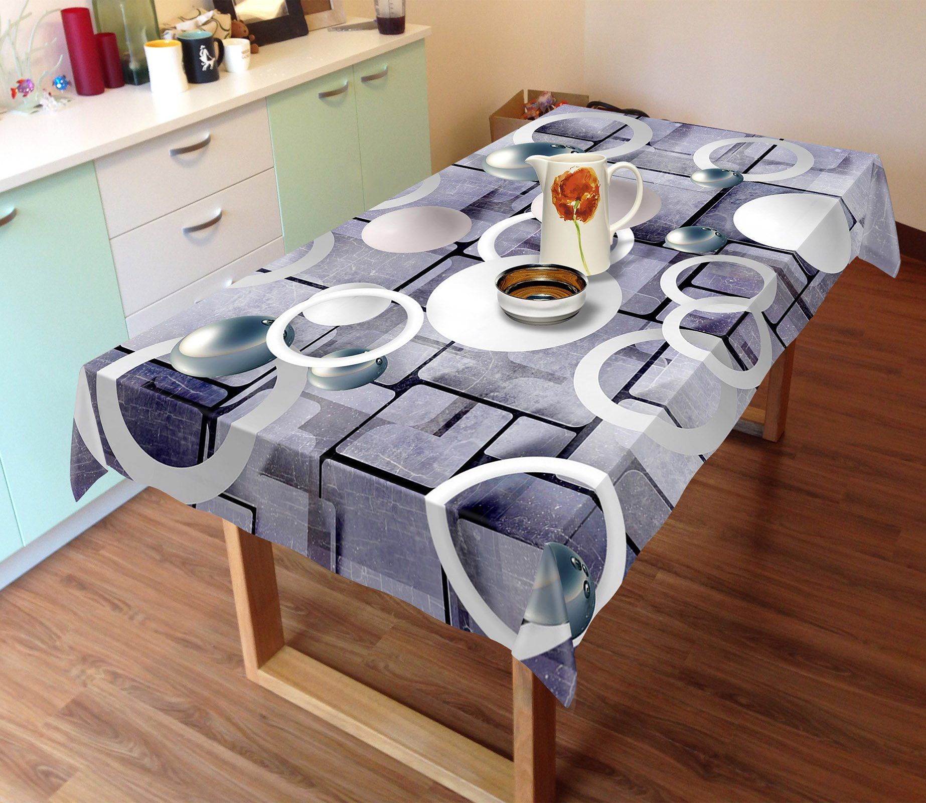 3D Ball Ferrule 74 Tablecloths Wallpaper AJ Wallpaper 