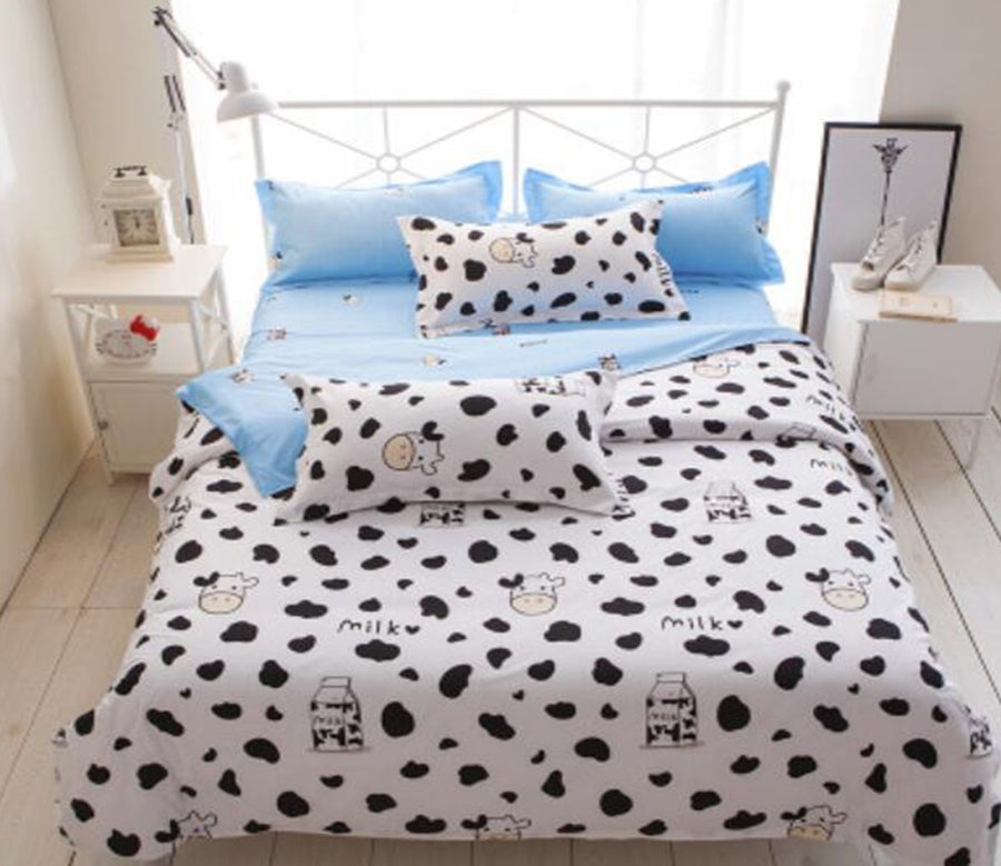 3D Cow Pattern 4025 Bed Pillowcases Quilt