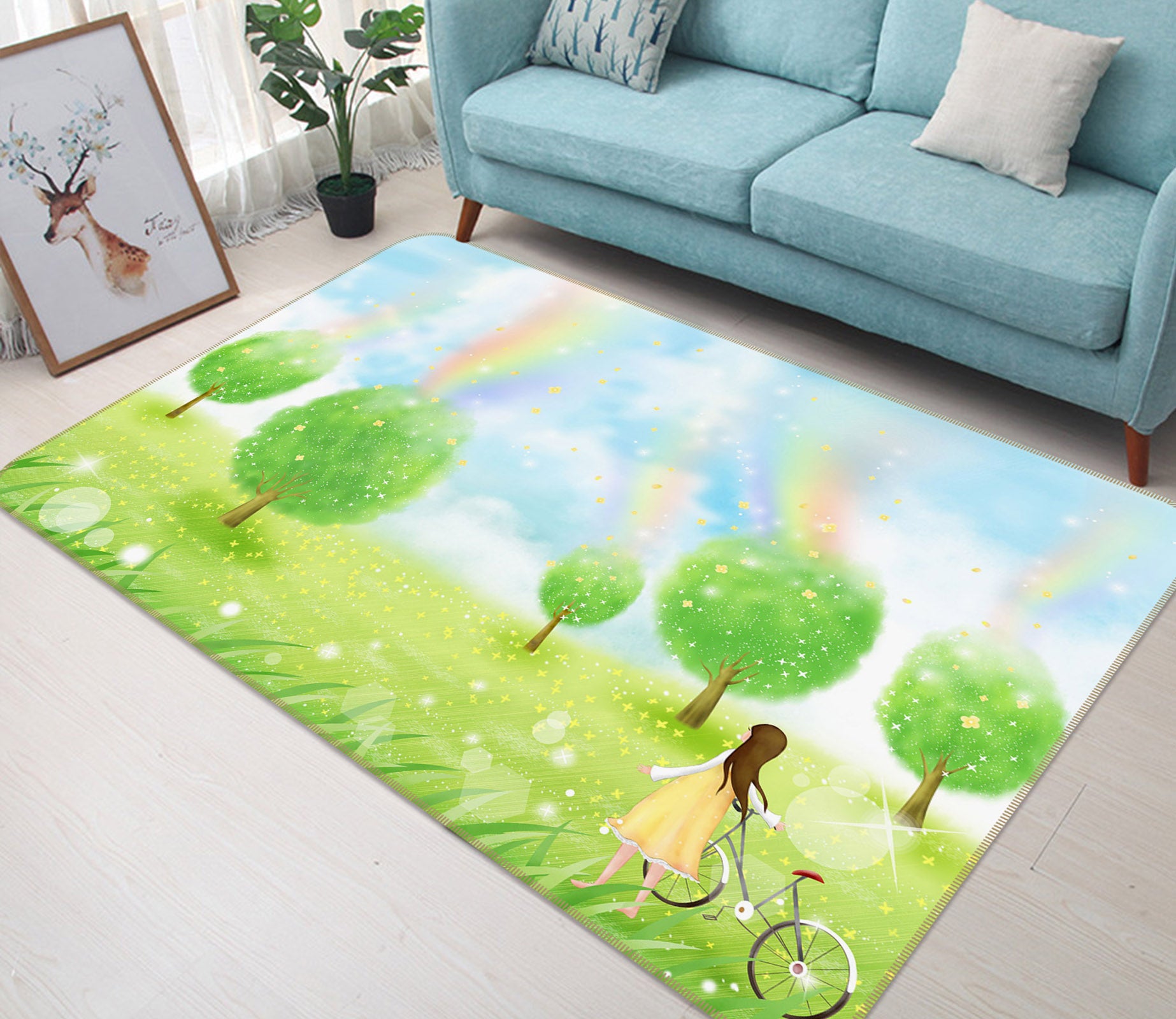3D Tree 33132 Non Slip Rug Mat