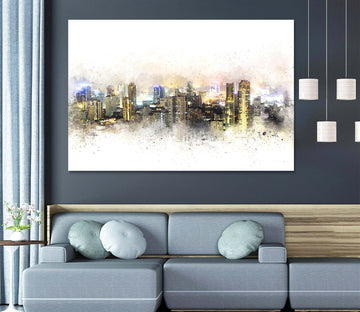 3D Building City 1052 Wall Sticker