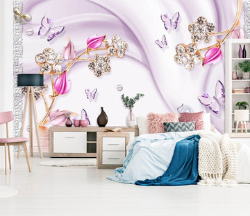 3D Pink Flowers 1528 Wall Murals Wallpaper AJ Wallpaper 2 
