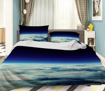 3D Blue Sky Clouds 080 Bed Pillowcases Quilt