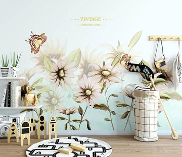 3D Bee Flower 2103 Wall Murals Wallpaper AJ Wallpaper 2 