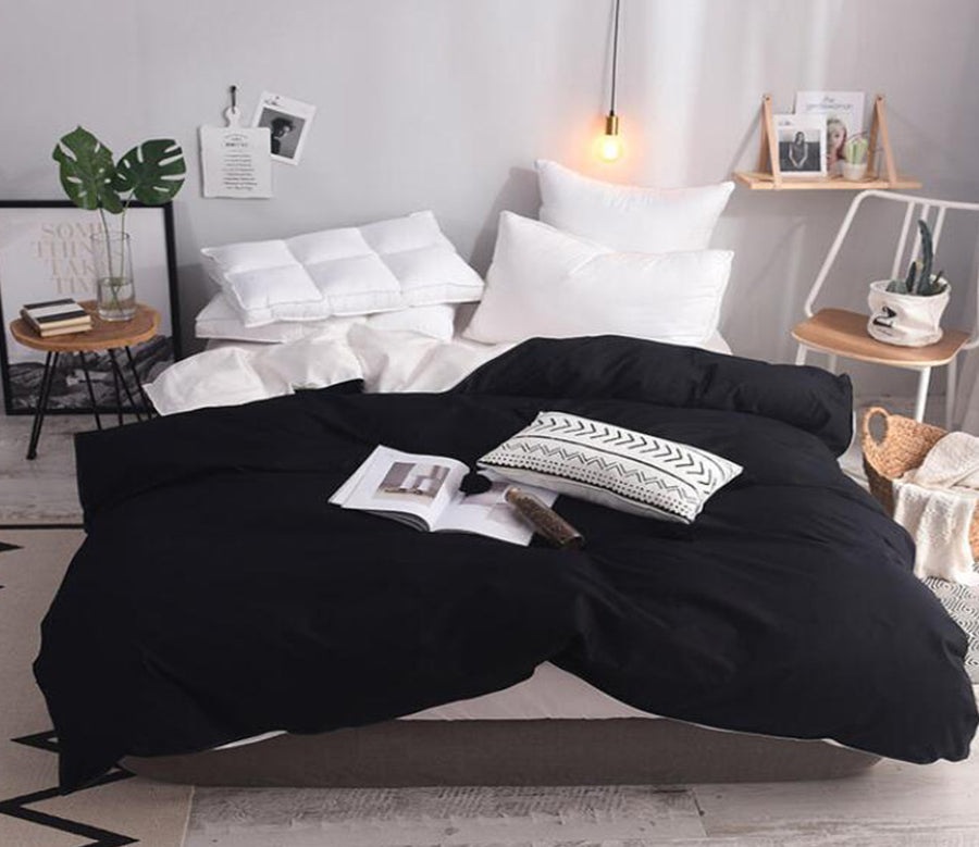 3D Black 3090 Bed Pillowcases Quilt