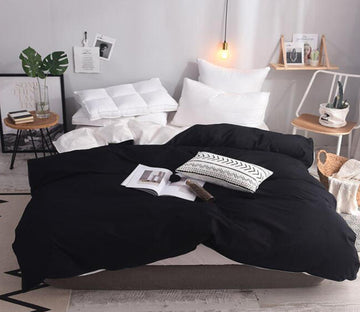 3D Black 3090 Bed Pillowcases Quilt