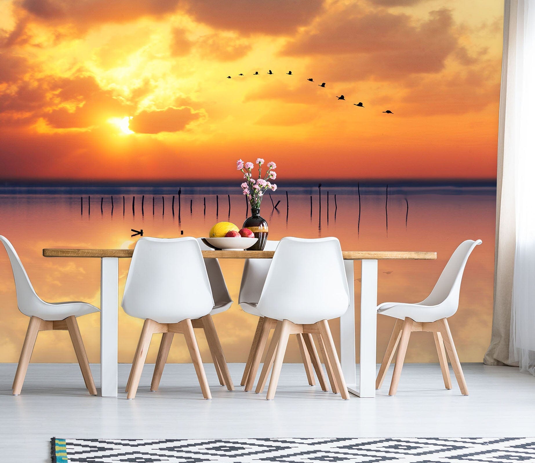 3D Sunset Sea 1406 Marco Carmassi Wall Mural Wall Murals Wallpaper AJ Wallpaper 2 