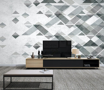 3D Grey Geometry WG072 Wall Murals Wallpaper AJ Wallpaper 2 
