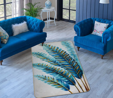 3D Leaves 28011 Non Slip Rug Mat