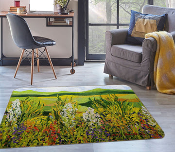 3D Summer Field 1098 Allan P. Friedlander Rug Non Slip Rug Mat Mat AJ Creativity Home 