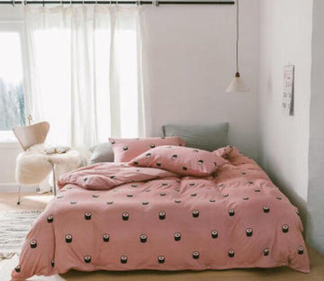 3D Pink Sushi 17148 Bed Pillowcases Quilt
