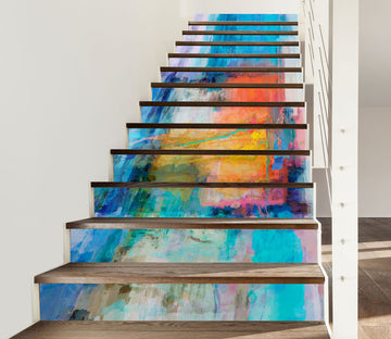 3D Colorful Pigment Texture 104182 Michael Tienhaara Stair Risers