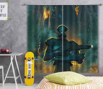 3D Invasion 045 Vincent Hie Curtain Curtains Drapes Curtains AJ Creativity Home 