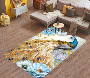 3D Peacock 27053 Non Slip Rug Mat