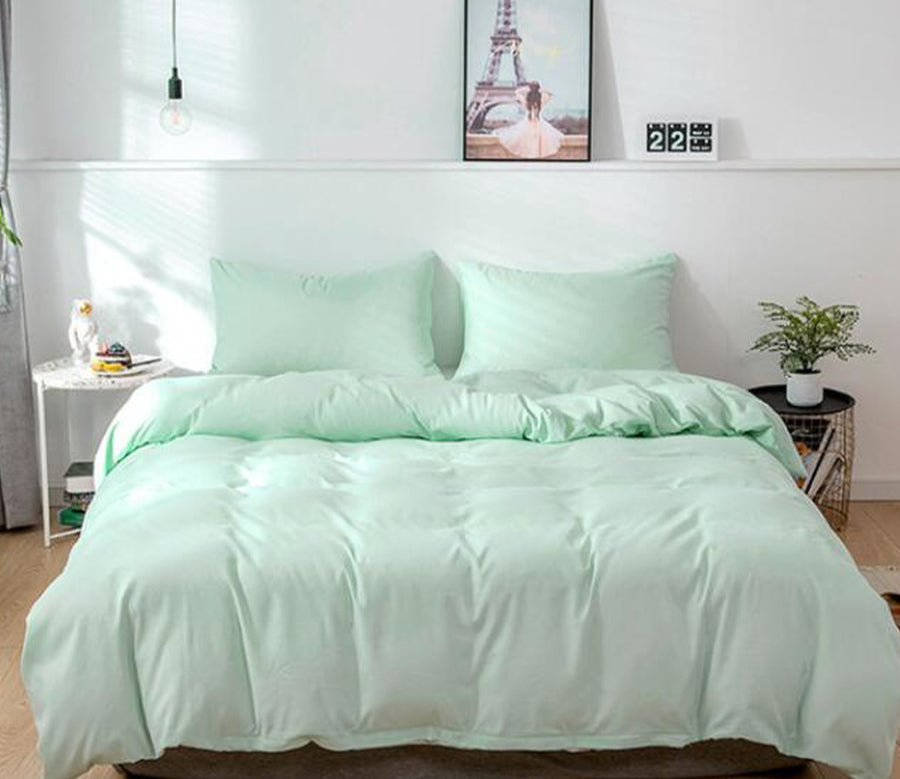 3D Light Green 8157 Bed Pillowcases Quilt