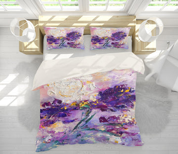 3D Purple Flower 506 Skromova Marina Bedding Bed Pillowcases Quilt