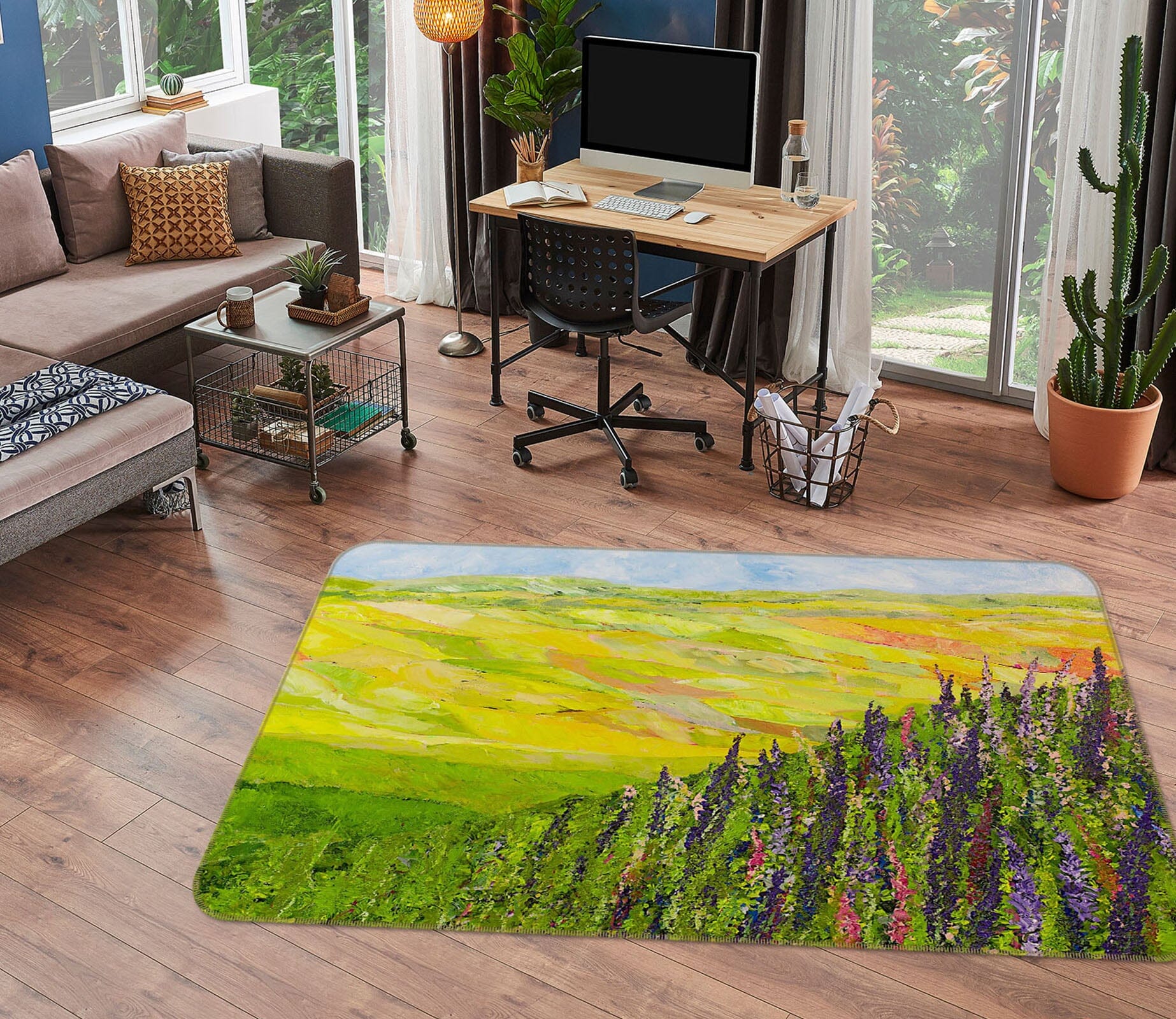 3D Misty Valley 1025 Allan P. Friedlander Rug Non Slip Rug Mat Mat AJ Creativity Home 