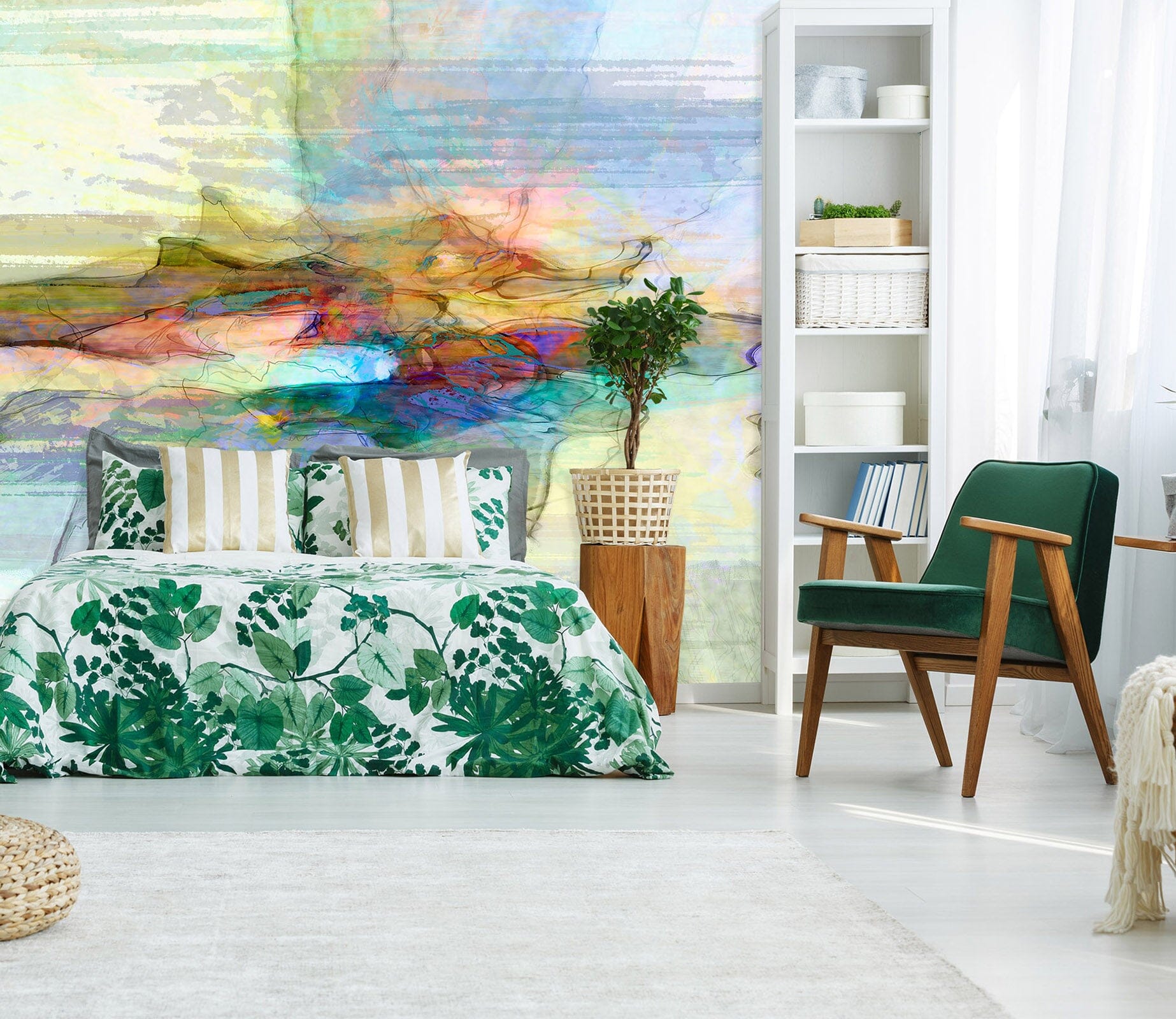 3D Blue Lake 1534 Michael Tienhaara Wall Mural Wall Murals Wallpaper AJ Wallpaper 2 