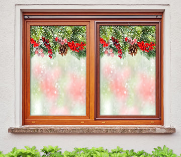 3D Snowflake Flower Pattern 43081 Christmas Window Film Print Sticker Cling Stained Glass Xmas