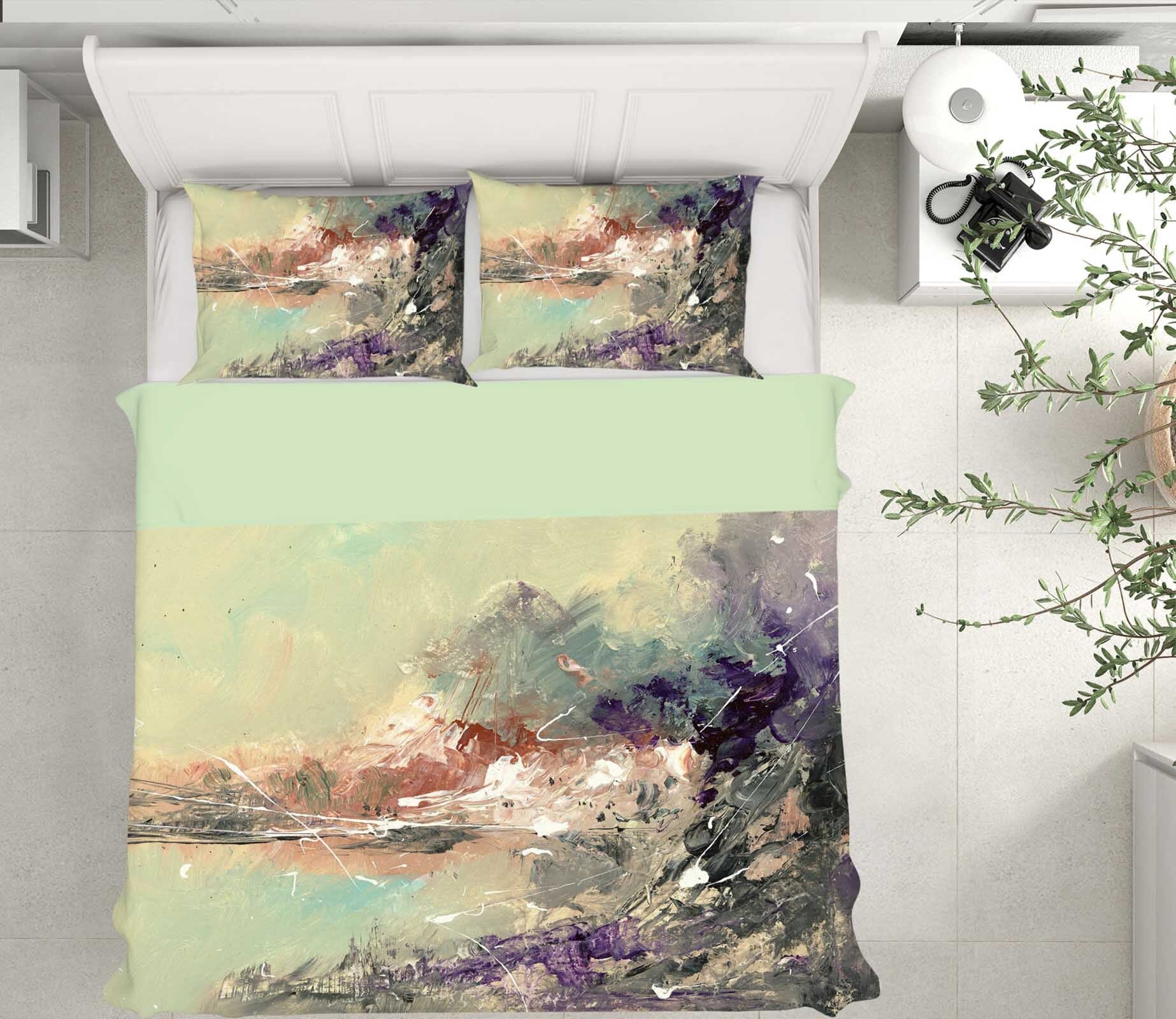 3D Seaside Town 2011 Anne Farrall Doyle Bedding Bed Pillowcases Quilt Quiet Covers AJ Creativity Home 