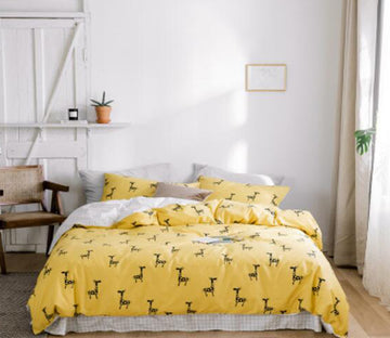 3D Giraffe 40123 Bed Pillowcases Quilt