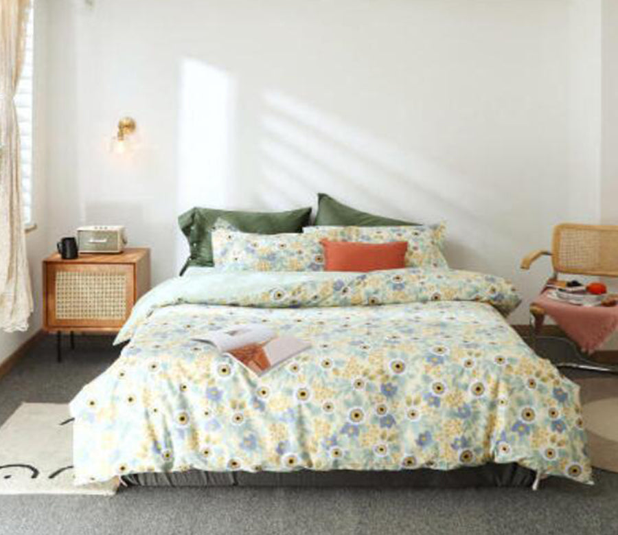 3D Floral Pattern 50039 Bed Pillowcases Quilt