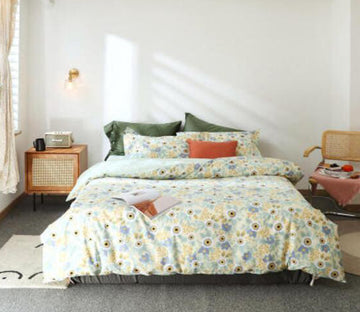 3D Floral Pattern 50039 Bed Pillowcases Quilt