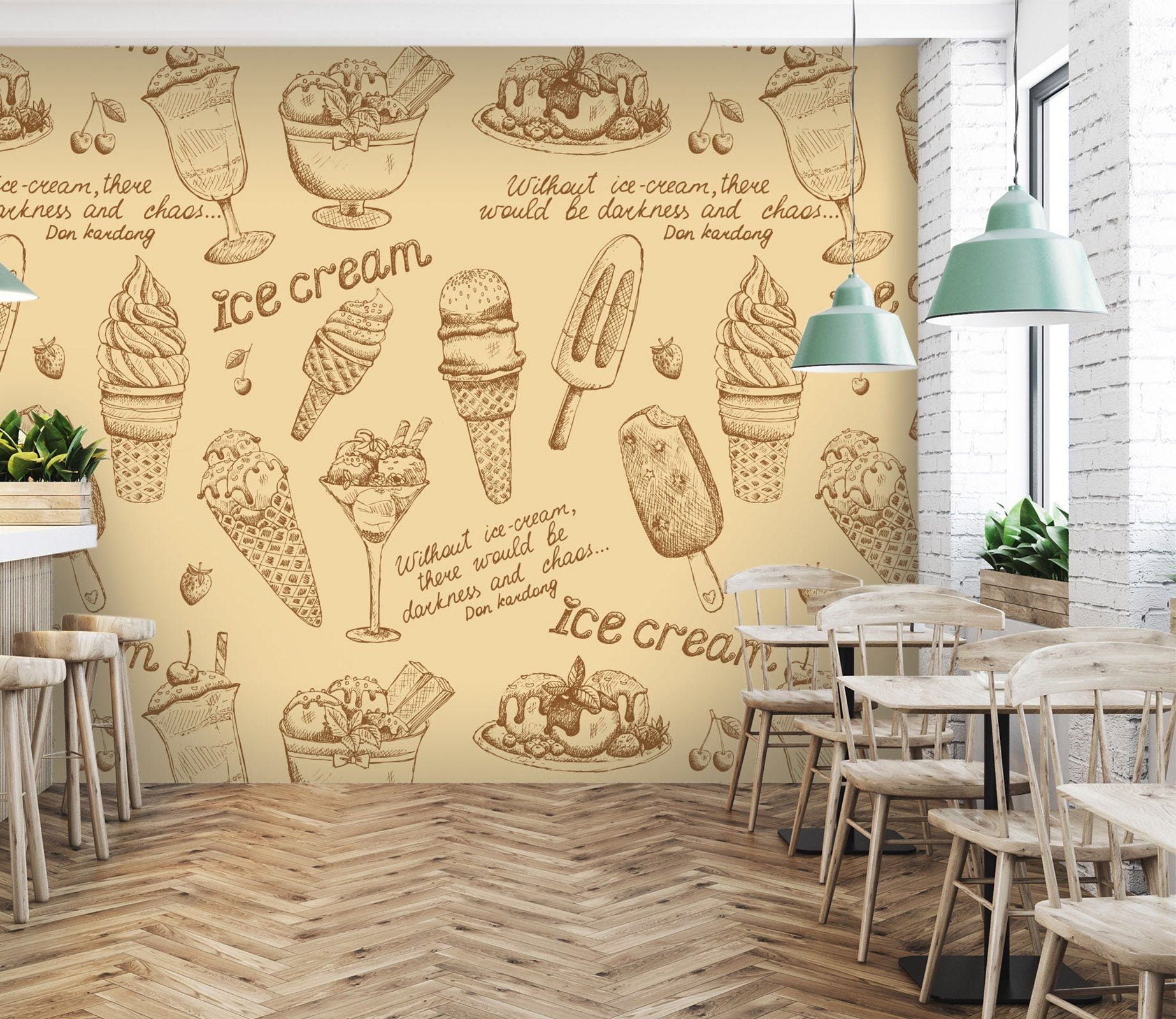 3D Retro Ice Cream 224 Wallpaper AJ Wallpaper 2 