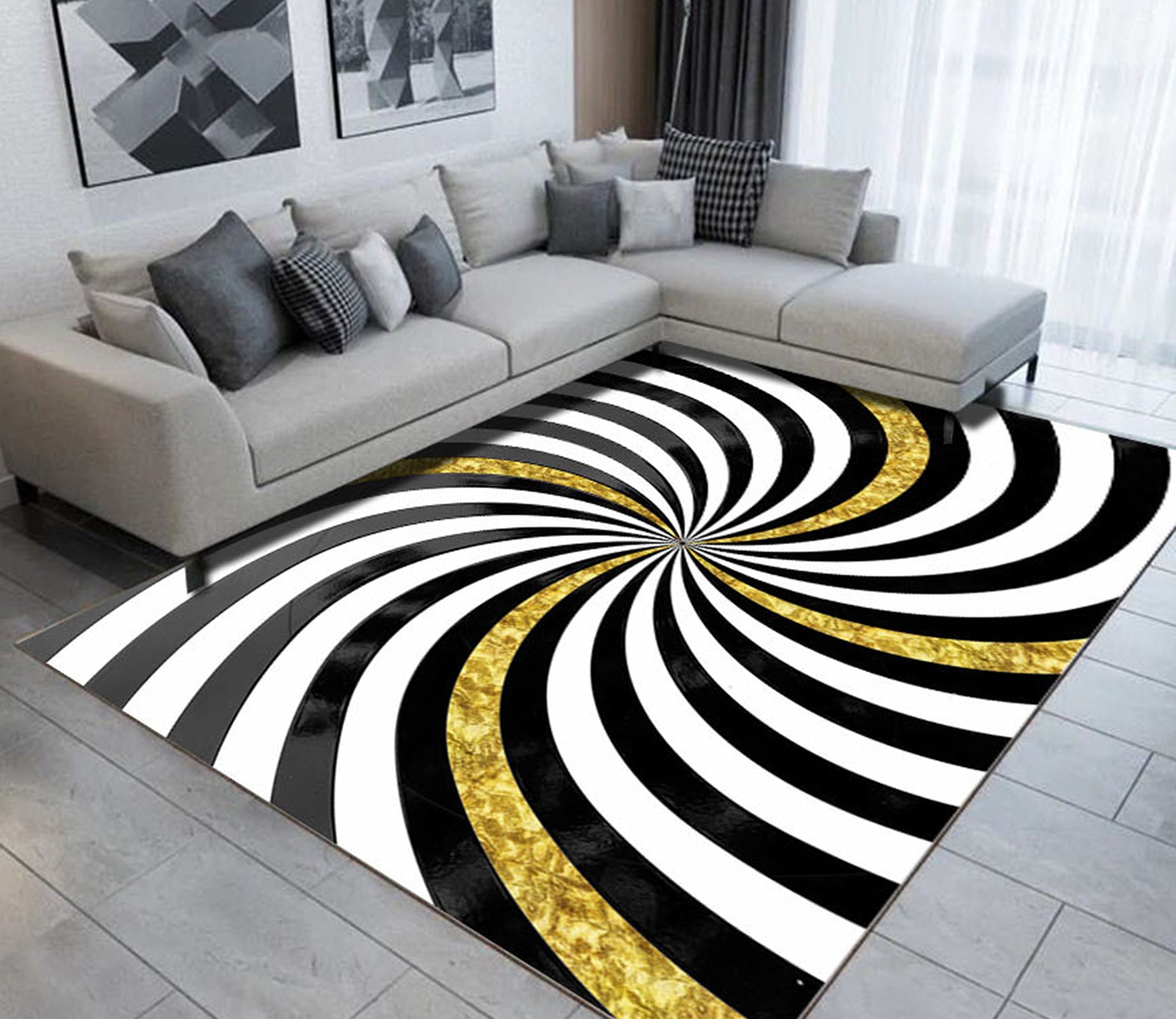 3D Colored Lines WG509 Non Slip Rug Mat Mat AJ Creativity Home 