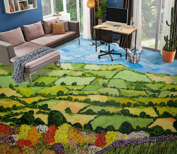 3D Piece Grass Field 9678 Allan P. Friedlander Floor Mural