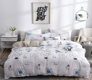 3D Vase 4018 Bed Pillowcases Quilt