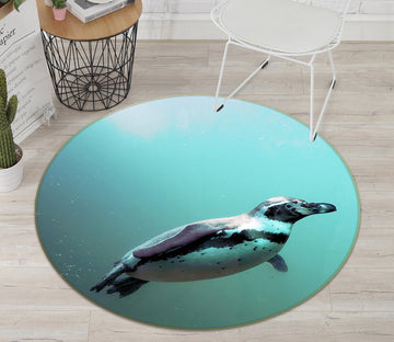 3D Penguin 82261 Animal Round Non Slip Rug Mat