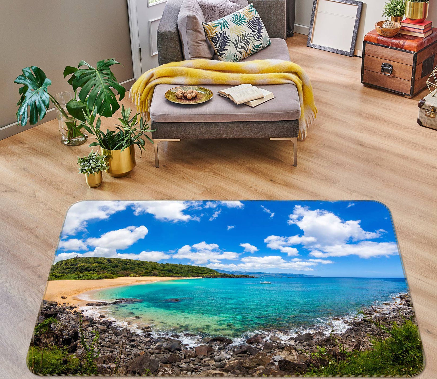 3D Seaside 76228 Non Slip Rug Mat