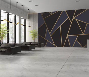 3D Pure Black Stripes 044 Wall Murals Wallpaper AJ Wallpaper 2 